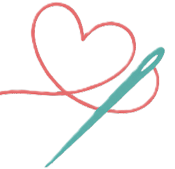 Heart and needle transparent