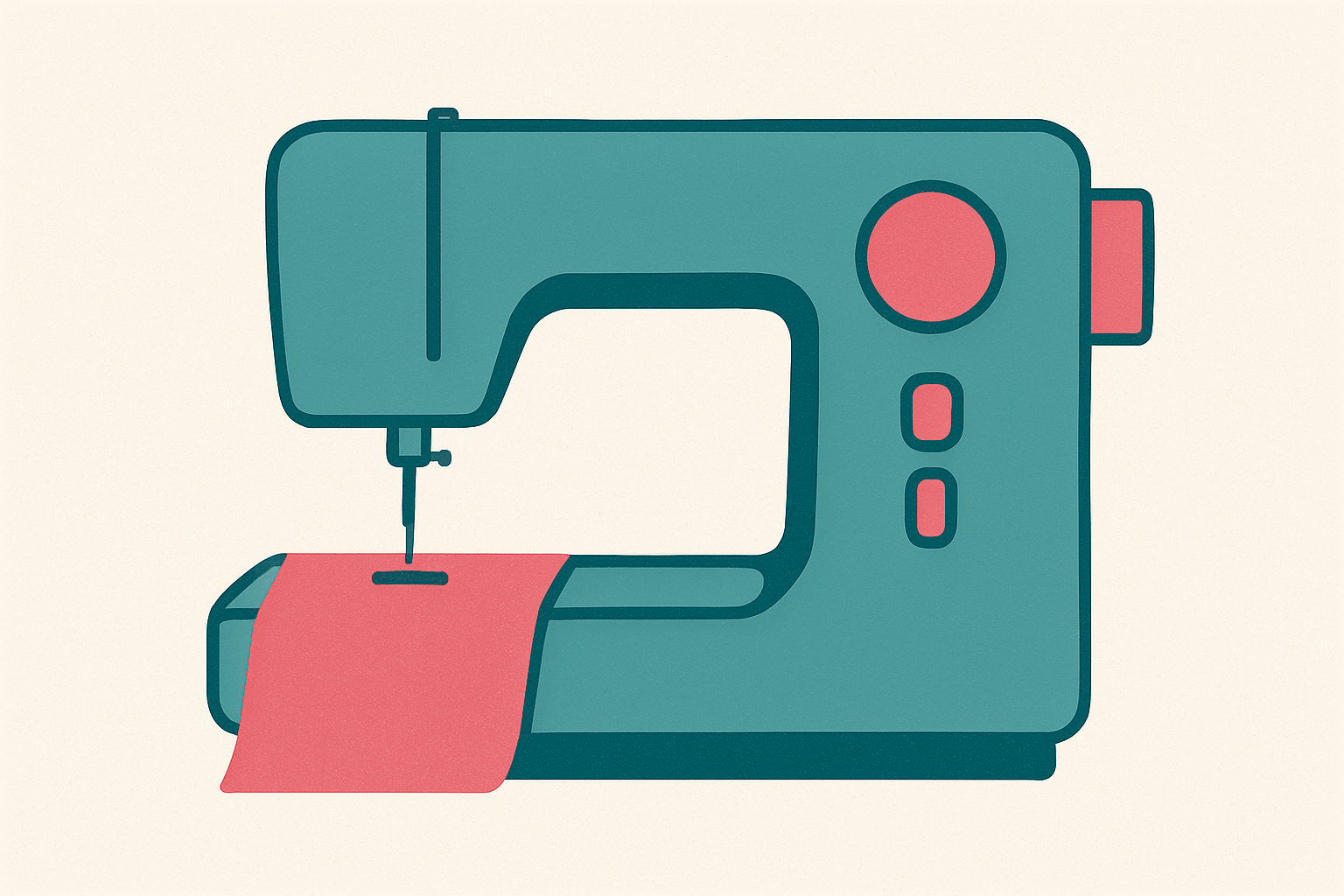 Sewing Machine with background